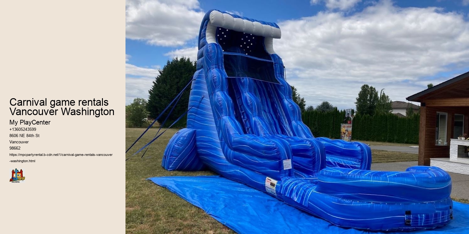 Carnival game rentals Vancouver Washington
