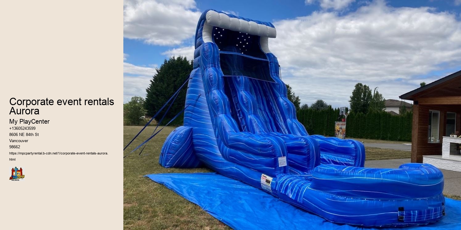 Corporate event rentals Aurora